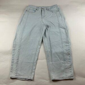 Old Navy Acid Wash High Rise Barrel Leg Jeans 12